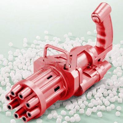 Máquina Elétrica Lança Bolhas Sabão Vermelho