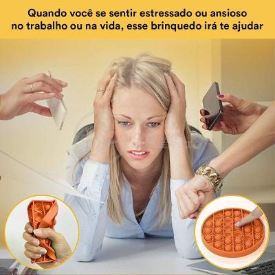 Pop It Circular Anti Stress Sensor Laranja