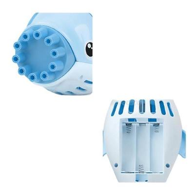 Golfinho Bolhudo Lança Bolhas Sabão Criança Infantil Azul 11
