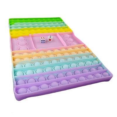 Tabuleiro Big Pop It Macarons Pastel Silicone Anti Stress