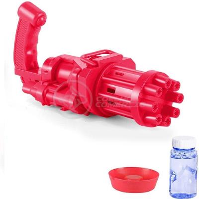 Máquina Elétrica Lança Bolhas Sabão Vermelho