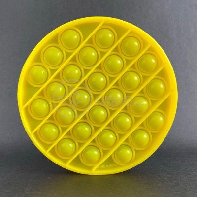 Pop It Circular Anti Stress Bolha Amarelo