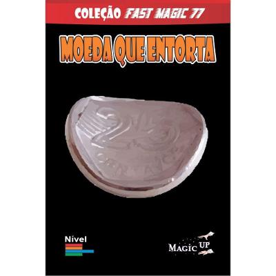 Moeda Que Entorta 0,25 Prateada Bending Coin D+