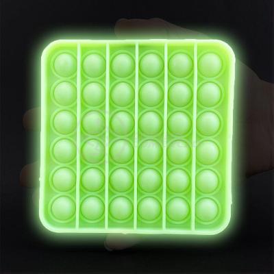 Pop It Brilha No Escuro Fluorescente Anti Stress Verde