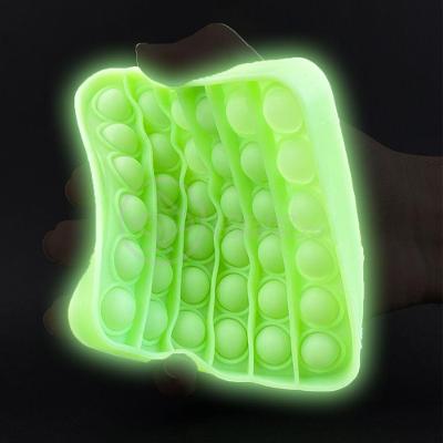 Pop It Brilha No Escuro Fluorescente Anti Stress Verde
