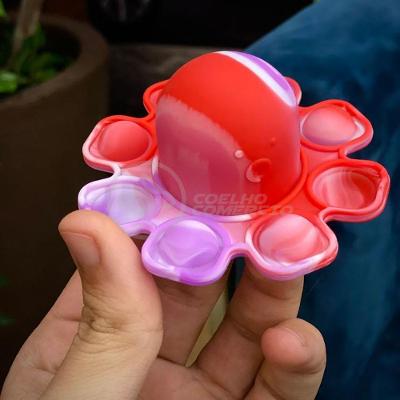 Chaveiro Polvo Reversível Pop It Anti Stress Apertar Tiktok