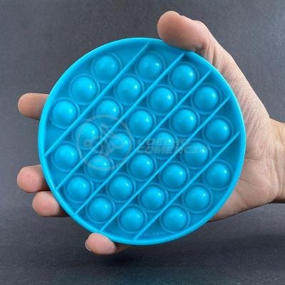 Pop It Circular Anti Stress Estourar Bolha Azul