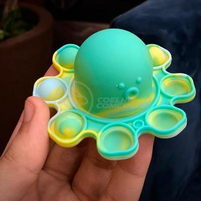 Chaveiro Polvo Reversível Pop It Anti Stress Apertar Tiktok