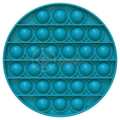 Pop It Circular Anti Stress Estourar Bolha Azul