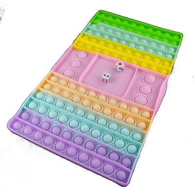 Tabuleiro Big Pop It Macarons Pastel Silicone Anti Stress