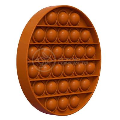 Pop It Circular Anti Stress Estourar Bolha Sensor Laranja