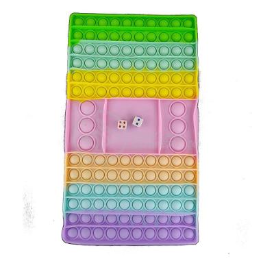 Tabuleiro Big Pop It Macarons Pastel Silicone Anti Stress