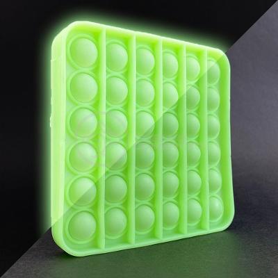 Pop It Brilha No Escuro Fluorescente Anti Stress Verde