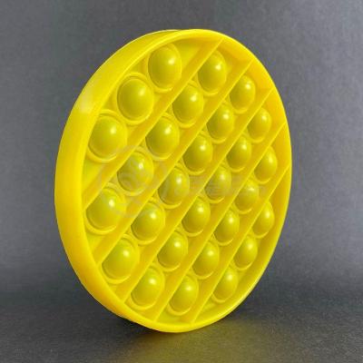 Pop It Circular Anti Stress Bolha Amarelo