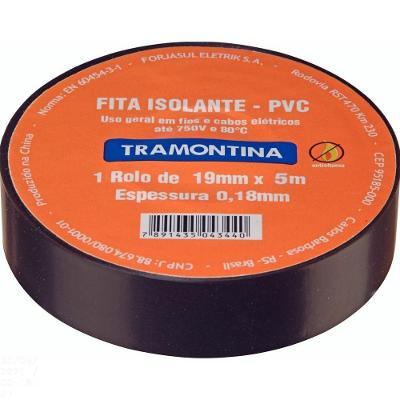 Fita Isolante 0,18x19 Mm Tramontina Preta 5 M Tramontina