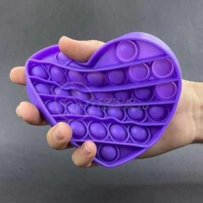 Pop It Coração Anti Stress Roxo