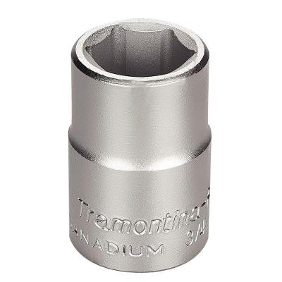 Soquete Sextavado Em Aço Cromo Vanádio 22 Mm - Encaixe 3/4" Tramontina Pro Tramontina