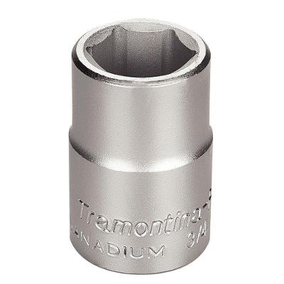 Soquete Sextavado Em Aço Cromo Vanádio 21 Mm - Encaixe 3/4" Tramontina Pro Tramontina