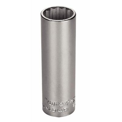 Soquete Estriado Longo Em Aço Cromo Vanádio 11/16" - Encaixe 1/2" Tramontina Pro Tramontina