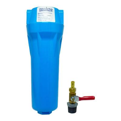 Filtro Coalescente Techto Q-015 3/4 53 Pcm Pre Dreno Manual Copo Metal