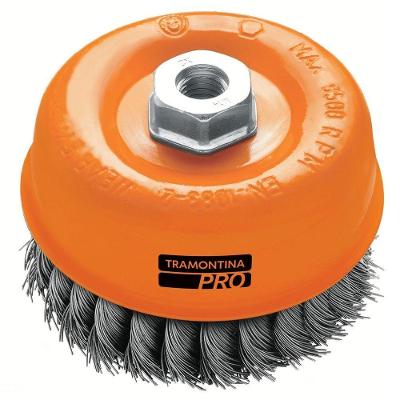 Escova Tipo Copa Arame Entrançado 2.1/2'' Tramontina Pro Tramontina