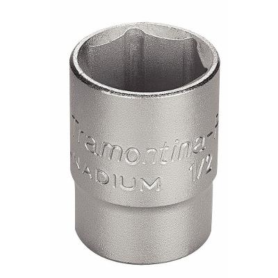 Soquete Sextavado Em Aço Cromo Vanádio 18 Mm - Encaixe 1/2" Tramontina Pro Tramontina