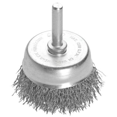 Escova Tipo Copo Arame Ondulado Com Haste 2x1/4'' Tramontina Pro Tramontina