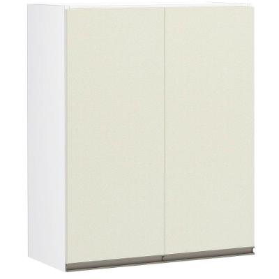 Armário Perola 60cm 2 Portas Branco Polar C/Kashmir