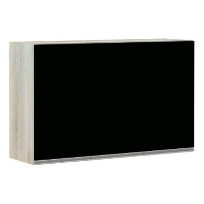 Armário Para Cozinha 120cm 3 Portas Lis Legno Crema C/Preto
