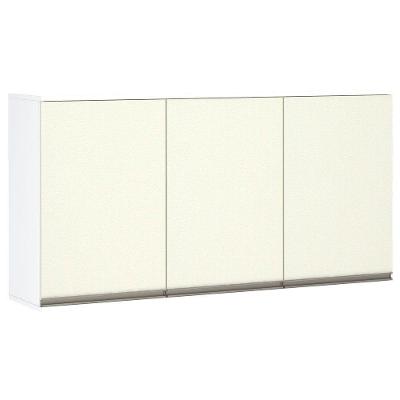 Armário Perola 120cm 3 Portas Branco Polar C/Kashmir