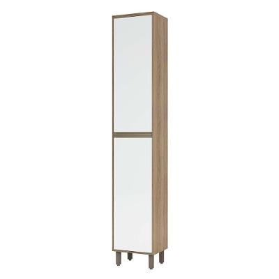 Paneleiro 40 Cm 2 Portas De Abrir Mel Vanilla C/Branco
