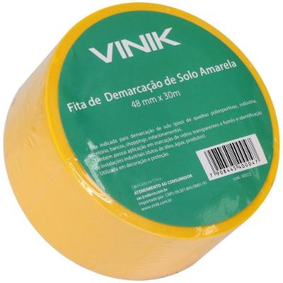 Fita Para Demarcacao De Solo Amarela 48mm X 30m