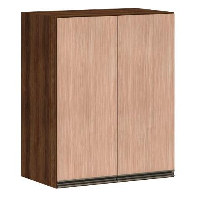 Armário Para Cozinha 60 Cm 2 Portas Dourado Com Cumaru