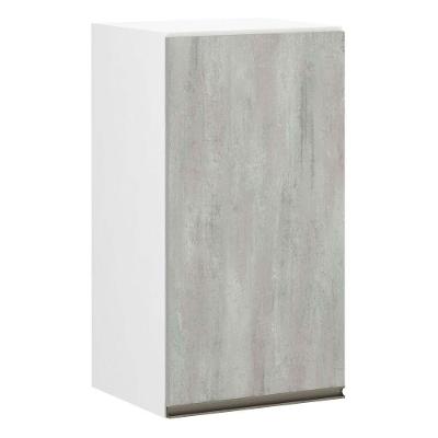 Armário Perola 40cm 1 Porta Branco Polar C/Concreto