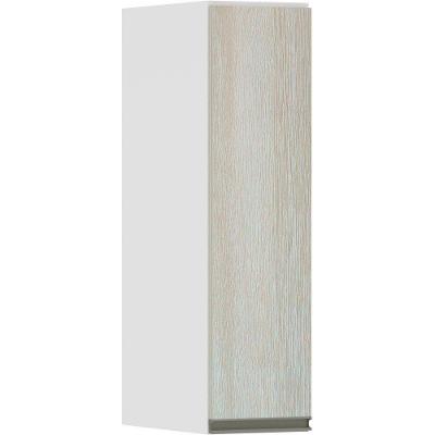 Armário Perola 20cm 1 Porta Branco Polar C/Legno Crema