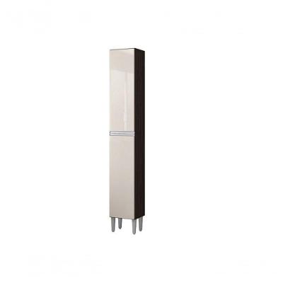 Paneleiro Aline Simples 2pts Chocolate/Offwhite - Poquema