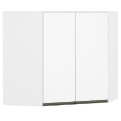 Armário Perola Canto Diagonal 2 Portas Luciane Branco Polar