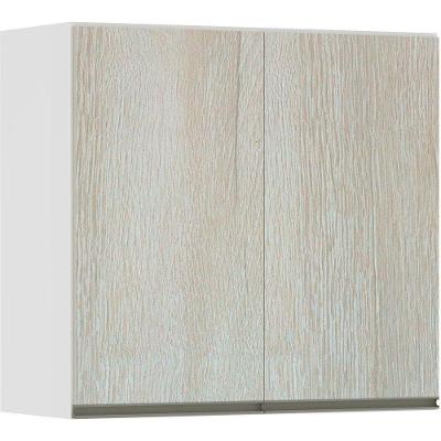 Armário Perola 70cm 2 Portas Branco Polar C/Legno Crema