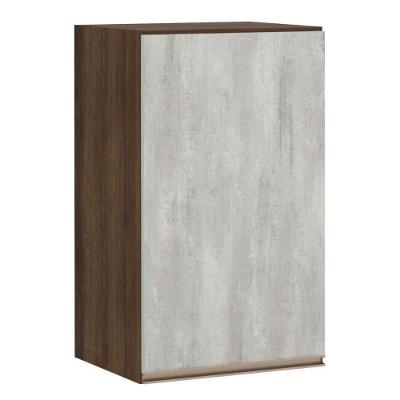 Armário Para Cozinha 40 Cm 1 Porta Dourado Com Concreto