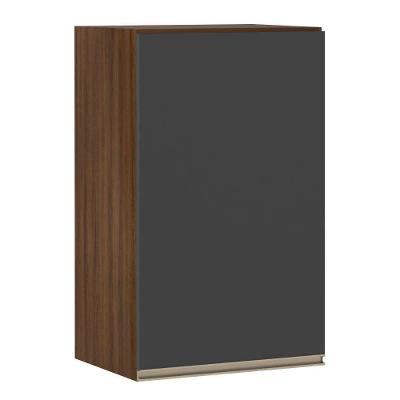 Armário Para Cozinha 40 Cm 1 Porta Dourado Com Preto Txt