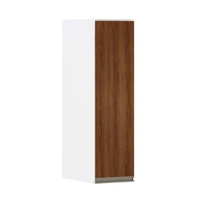 Armário Perola 20cm 1 Porta Branco Polar C/Nogueira