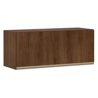Armário Cozinha 90 Cm 1 Porta Dourado Com Nogueira Dourado