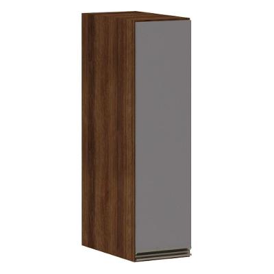 Armário Para Cozinha 20 Cm 1 Porta Dourado Com Cinza Puro