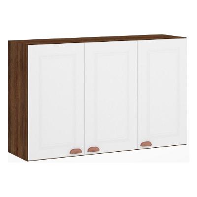 Armário Para Cozinha 120cm 3 Portas Safira Nogueira