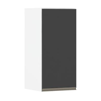 Armário Perola 35cm 1 Porta Branco Polar C/Preto Txt