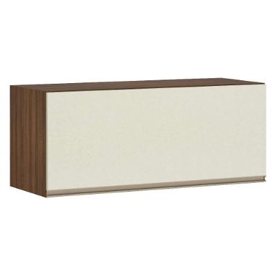 Armário Para Cozinha 90 Cm 1 Porta Dourado Com Kashmir