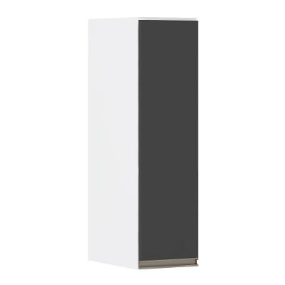 Armário Perola 20cm 1 Porta Branco Polar C/Preto Txt