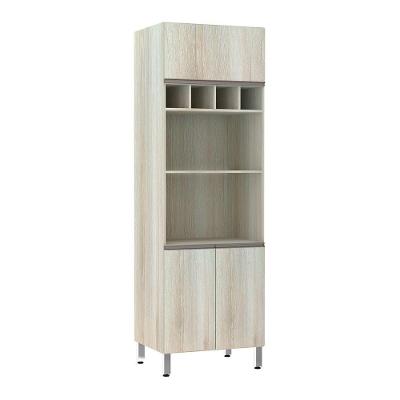 Paneleiro 70 Cm Duplo Nicho 3 Portas Luci Legno Crema