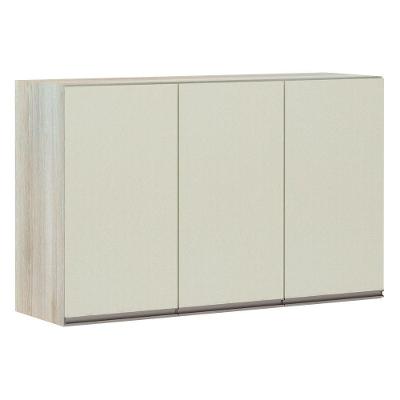 Armário Para Cozinha 120cm 3 Portas Legno Crema C/Kashmir