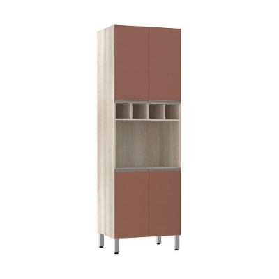 Paneleiro C/ Nicho De Microondas 70Cm E 1 Nicho Luci Legno C